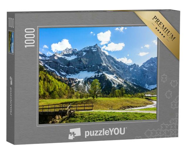 Puzzle 1000 Teile „Engalmtal im Karwendelgebirge, Österreich“