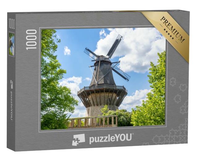 Puzzle 1000 Teile „Windmühle im Park Sanssouci, Potsdam, Deutschland“