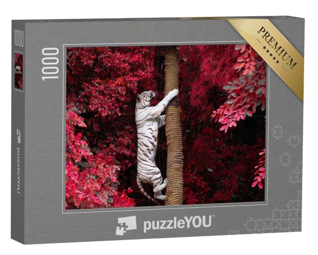 Puzzle 1000 Teile „Der weiße Tiger“