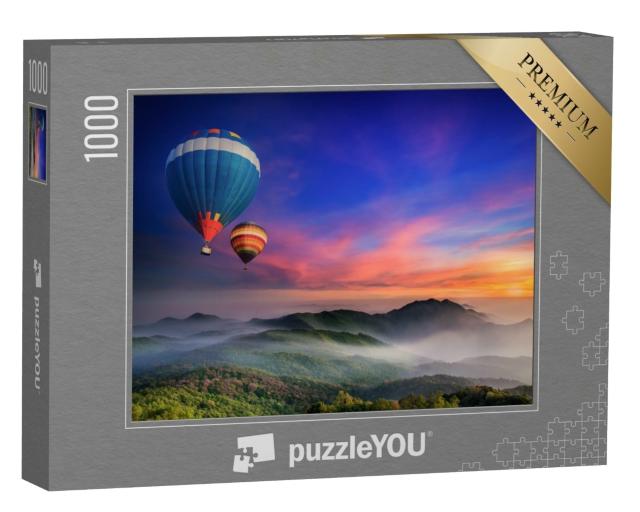 Puzzle 1000 Teile „Sonnenaufgang  in der Provinz Chiang Mai, Thailand“