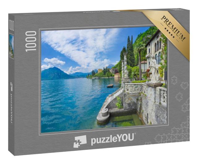 Puzzle 1000 Teile „Comer See mit Barockpark“