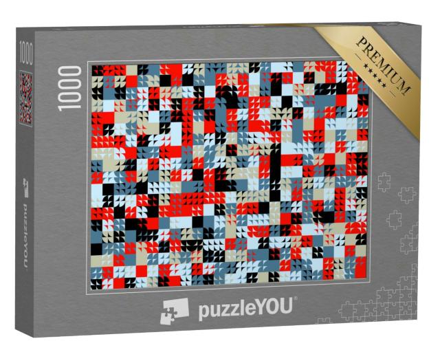 Puzzle 1000 Teile „Geometrische Mustergrafik mit Grundformen und Elementen“