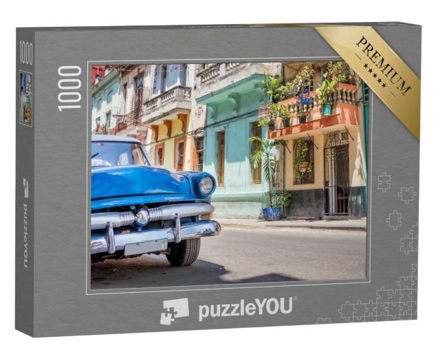 Puzzle 1000 Teile „Klassischer amerikanischer Oldtimer in Havanna, Kuba“