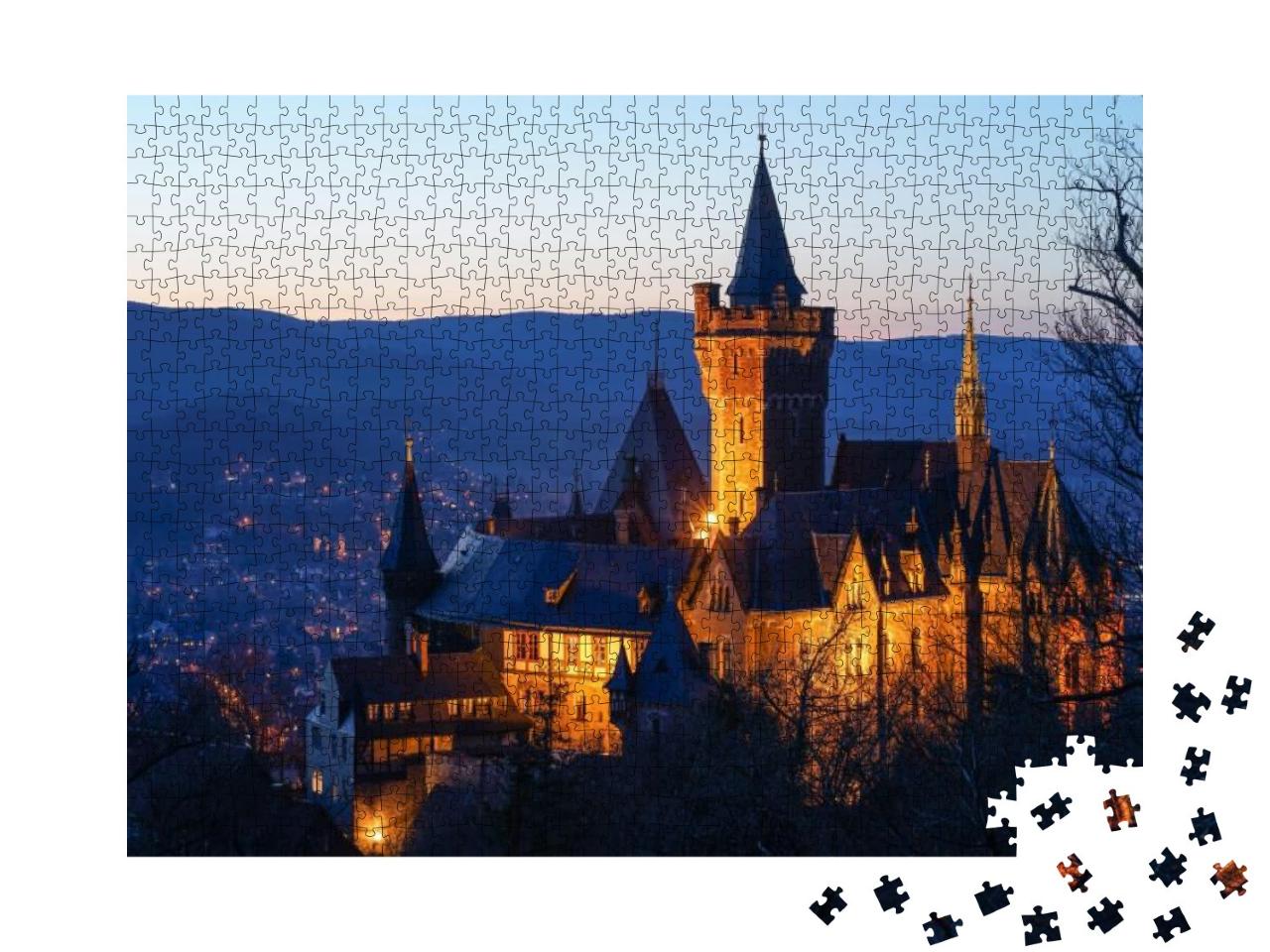 Puzzle 1000 Teile „Schloss Wernigerode, Deutschland“