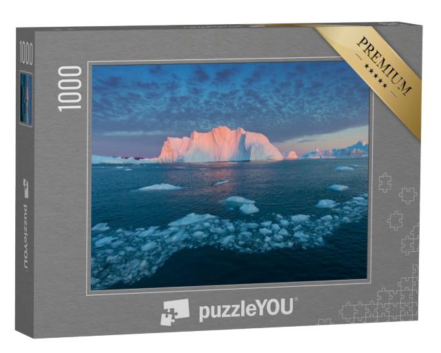 Puzzle 1000 Teile „Eisberg im Sonnenuntergang“