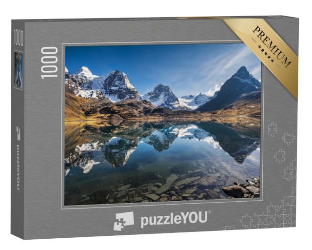 Puzzle 1000 Teile „Wunderschöne Berglandschaft, Anden, Bolivien“