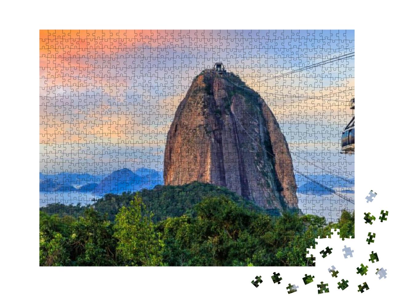 Puzzle 1000 Teile „Seilbahn und Zuckerhut in Rio de Janeiro“