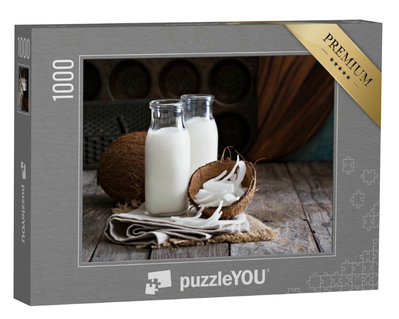 Puzzle 1000 Teile „Vegane Kokosnussmilch“