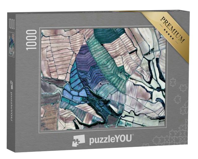 Puzzle 1000 Teile „Abstrakte Fotografie der Felder Spaniens“