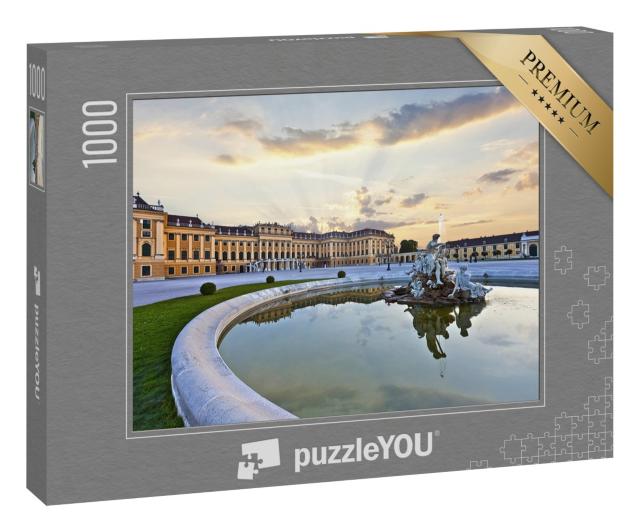 Puzzle 1000 Teile „Front des Schlosses Schönbrunn in Wien“