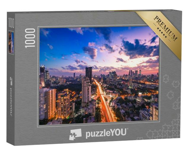 Puzzle 1000 Teile „Ansicht von Mumbai“