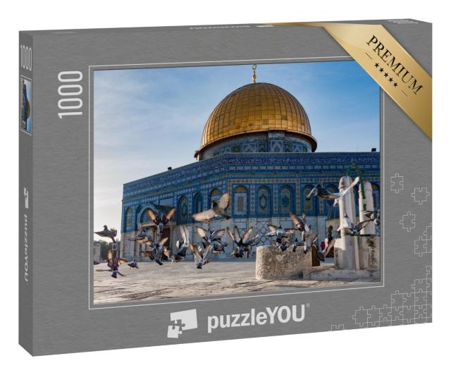 Puzzle 1000 Teile „Felsendom: Altstadt von Jerusalem, Israel“