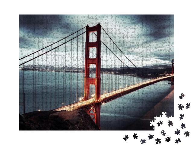 Puzzle 1000 Teile „Golden Gate Bridge, San Francisco, Kalifornien, USA“