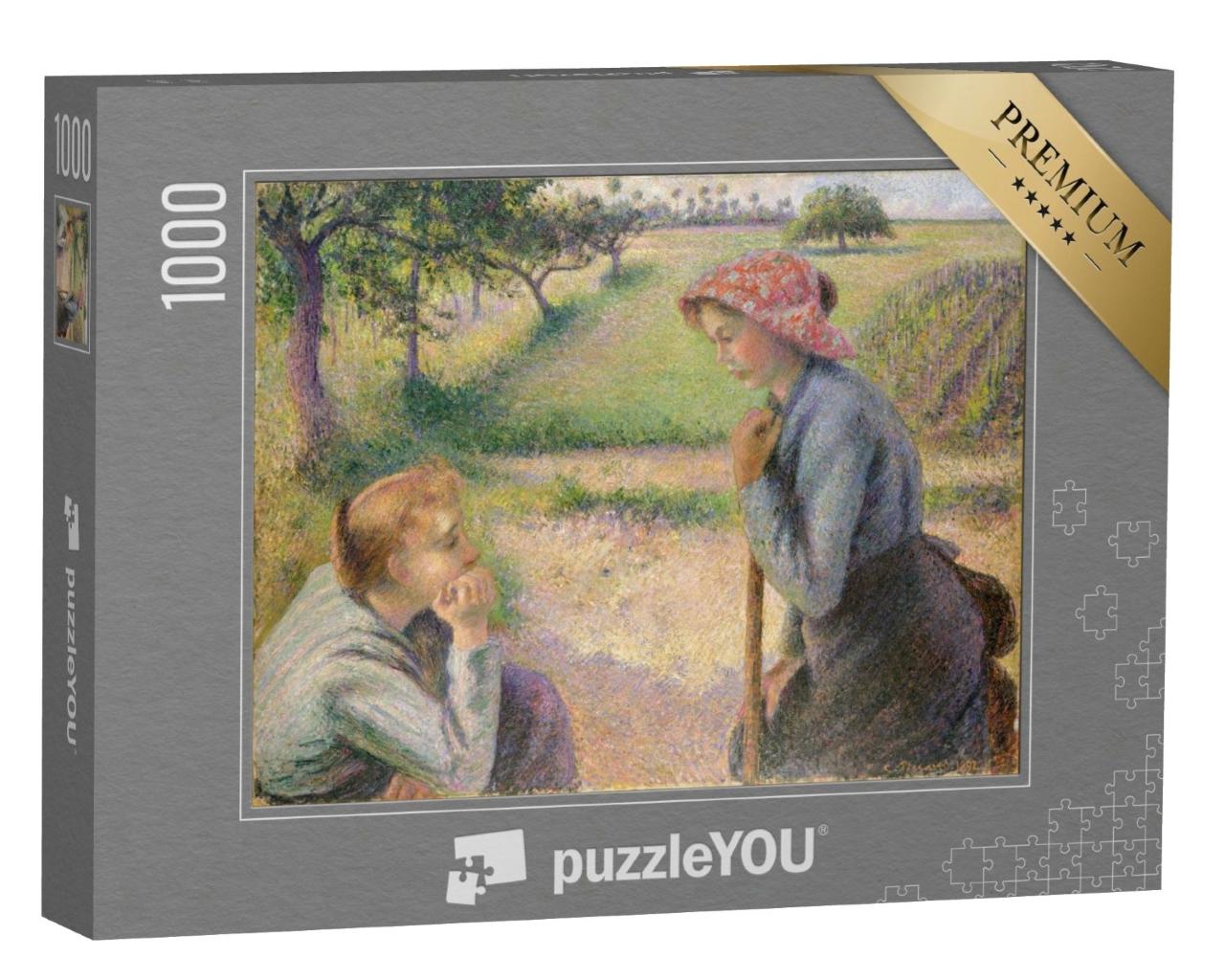 Puzzle 1000 Teile „Camille Pissarro - Zwei junge Bäuerinnen“
