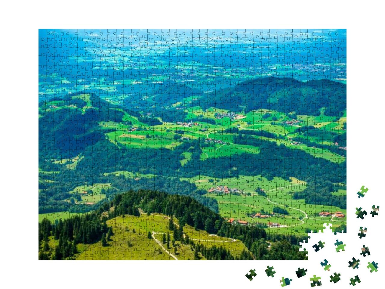 Puzzle 1000 Teile „Aussicht vom Hochries - Bayern“