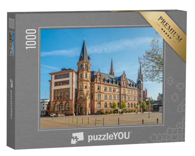 Puzzle 1000 Teile „Stadthalle am Marktplatz in Wiesbaden, Deutschland“