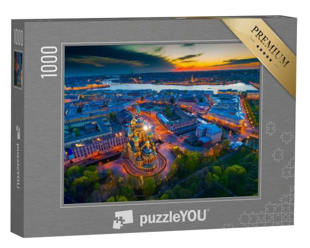 Puzzle 1000 Teile „Erlöser auf vergossenem Blut,  St. Petersburg“