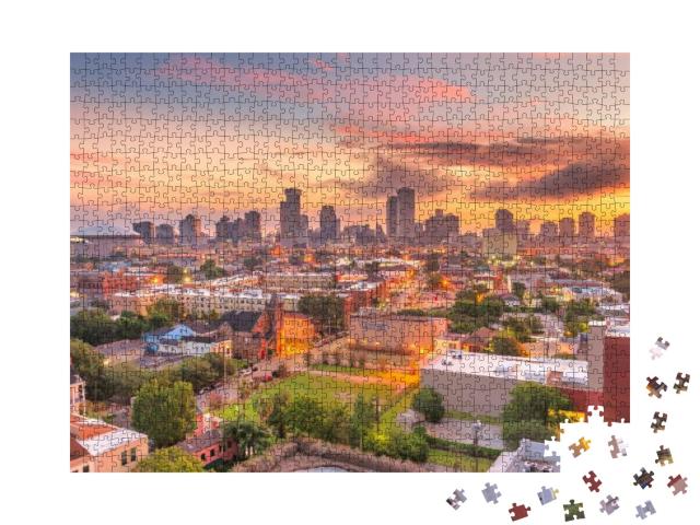 Puzzle 1000 Teile „Skyline von New Orleans, Luisiana “