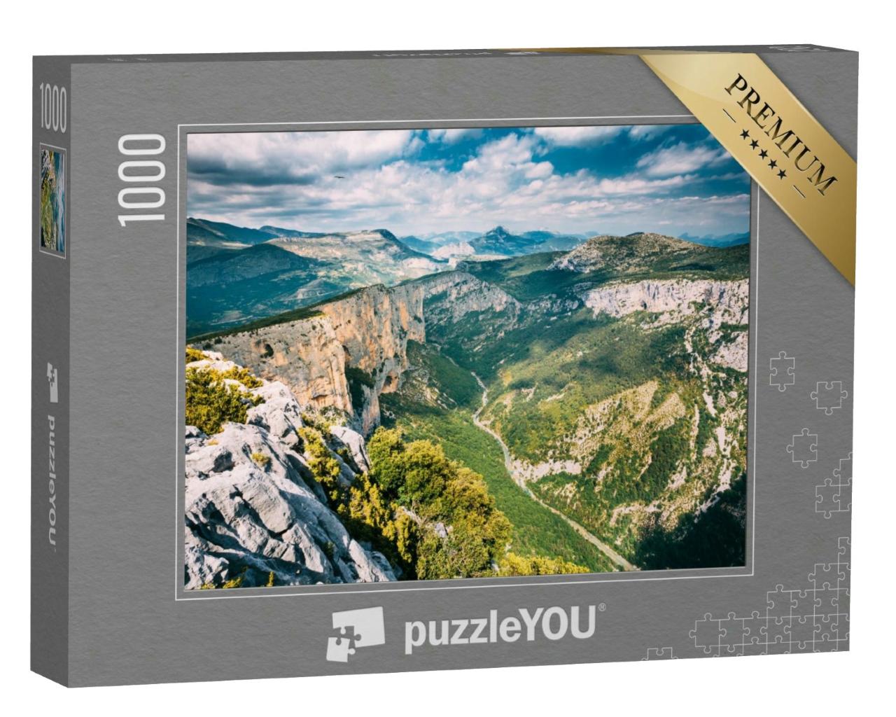 Puzzle 1000 Teile „Landschaft der Gorges Du Verdon im Südosten Frankreichs“