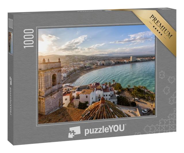 Puzzle 1000 Teile „Romantische Küstenstadt, Valencia, Spanien“