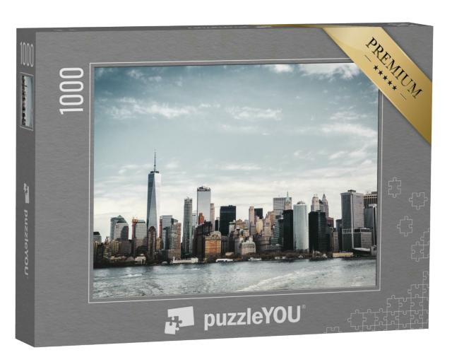 Puzzle 1000 Teile „Skyline von Manhattan vom Hudson River aus “
