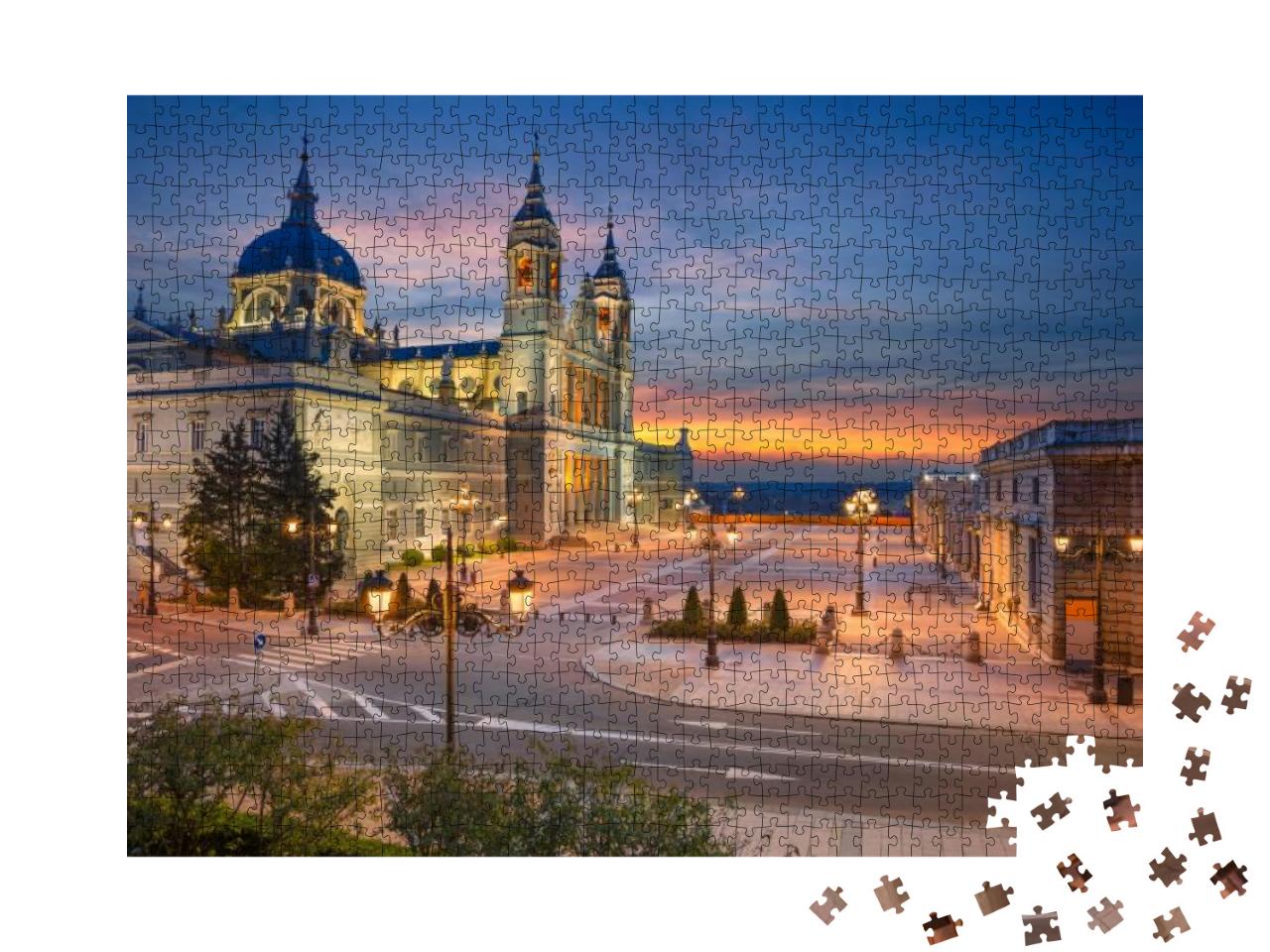 Puzzle 1000 Teile „Santa Maria la Real de La Almudena, Madrid, Spanien“