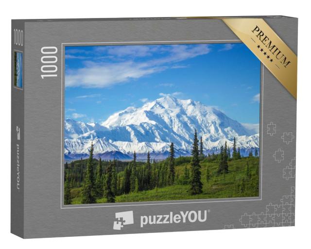 Puzzle 1000 Teile „Frühmorgendlicher Blick auf den Mount Denali“