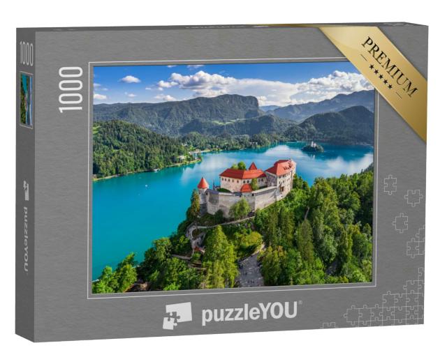 Puzzle 1000 Teile „Bleder Burg und Bleder See, Slowenien“