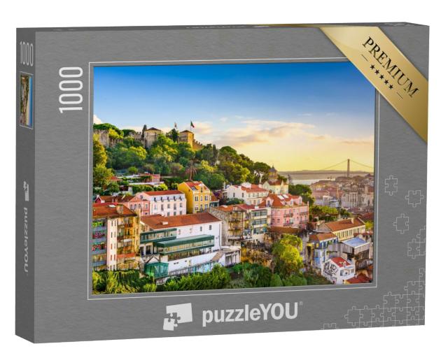 Puzzle 1000 Teile „Sao Jorge Schloss in Lissabon, Portugal“