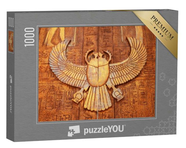 Puzzle 1000 Teile „Altägyptisches Tor in den Pyramiden, Ägypten“