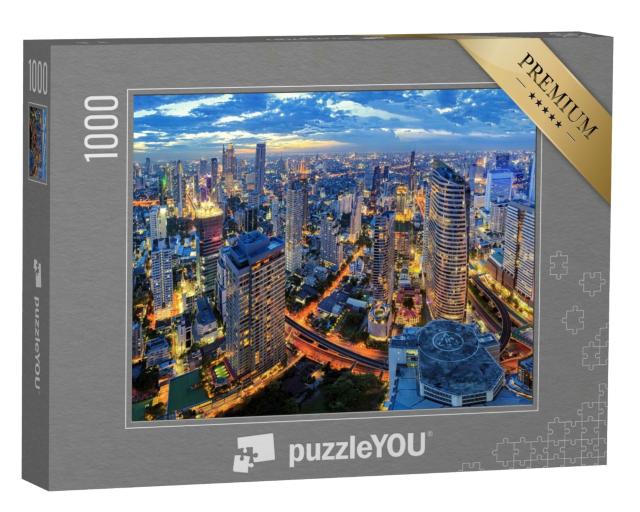Puzzle 1000 Teile „Stadtbild inmitten von Bangkok, Thailand“