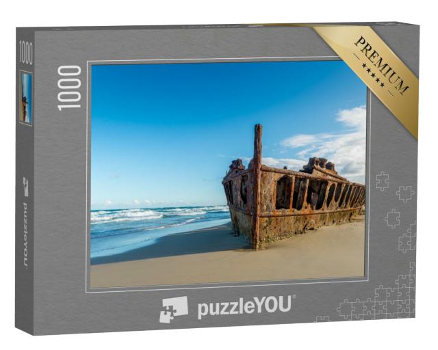 Puzzle 1000 Teile „Historisches Wrack der SS Maheno, Fraser Island, Australien“