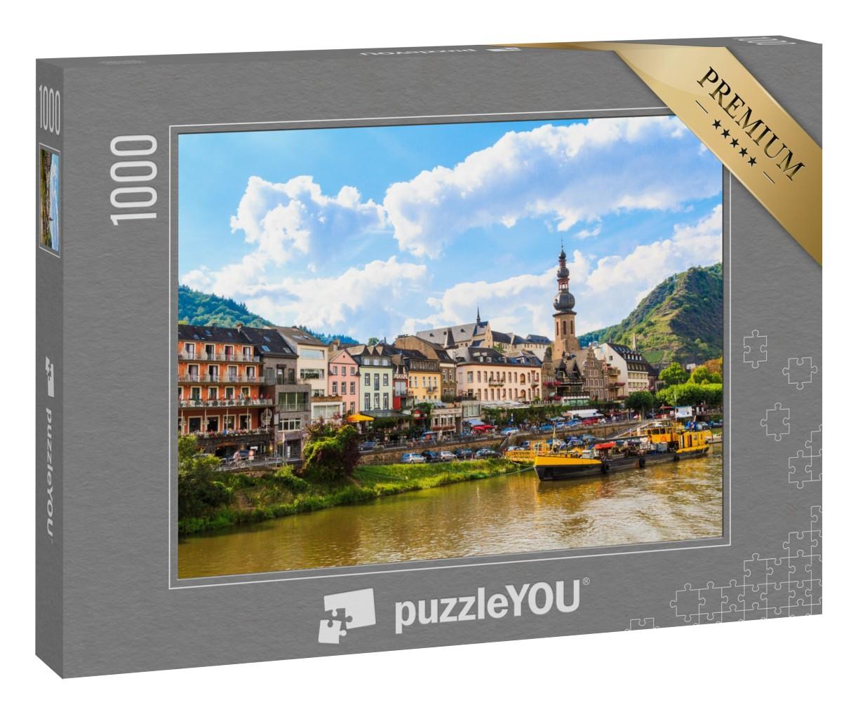 Puzzle 1000 Teile „Cochem, eine Weinstadt an der Mosel, Deutschland“