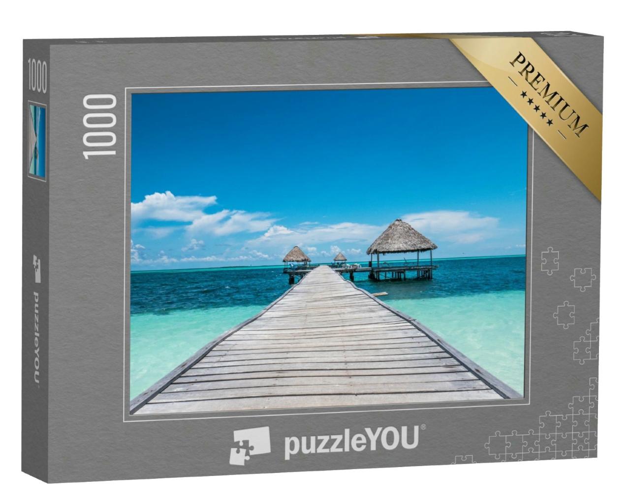 Puzzle 1000 Teile „Karibisches Paradies im kubanischen Meer“