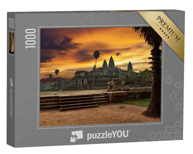 Puzzle 1000 Teile „Angkor Wat bei Sonnenuntergang“