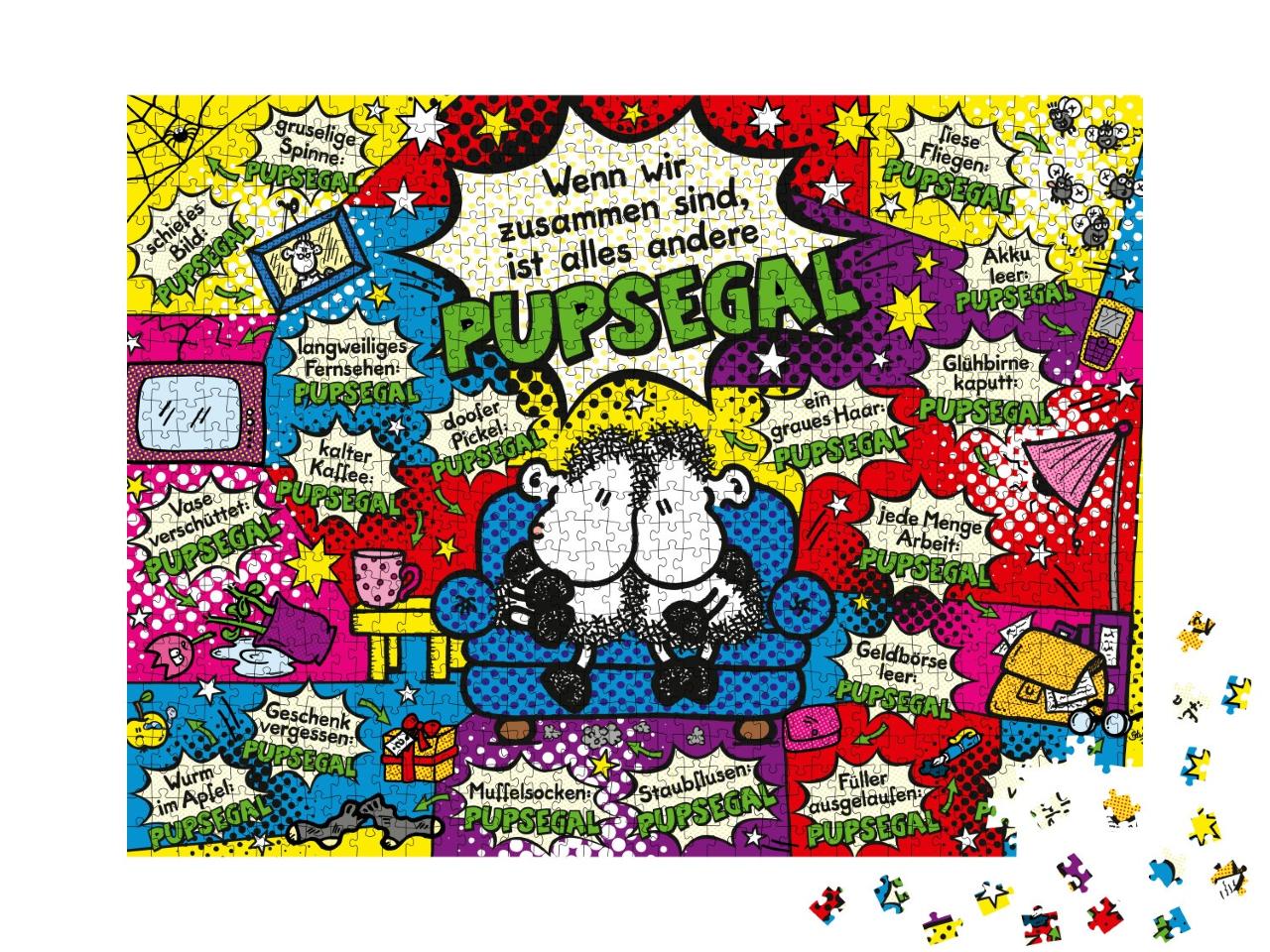 Puzzle 1000 Teile „sheepworld Pupsegal“
