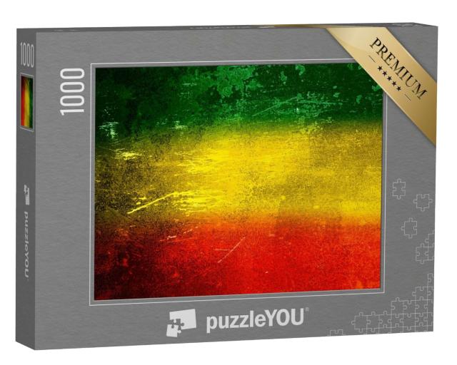 Puzzle 1000 Teile „Hintergrund-Textur: grün, gelb, rot“