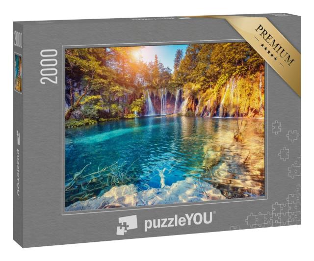 Puzzle 2000 Teile „Nationalpark Plitvicer Seen, Kroatien“