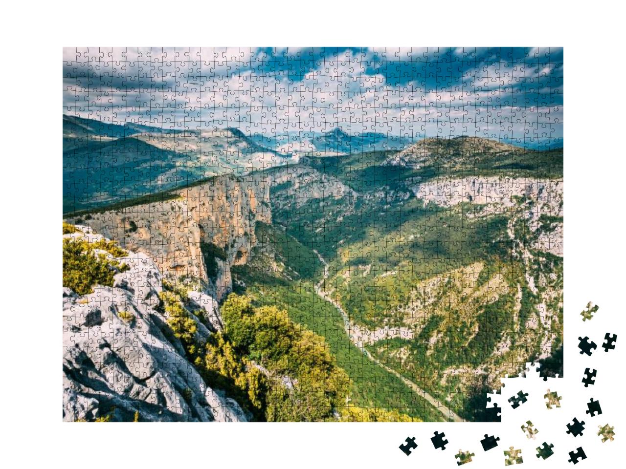 Puzzle 1000 Teile „Landschaft der Gorges Du Verdon im Südosten Frankreichs“