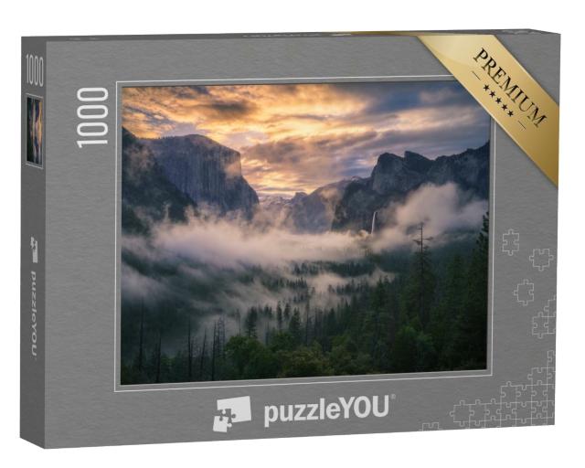 Puzzle 1000 Teile „Sonnenaufgang im Yosemite Nationalpark, Kalifornien, USA“