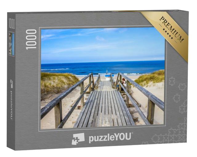 Puzzle 1000 Teile „Der Weg zum Strand von Westerland, Sylt“