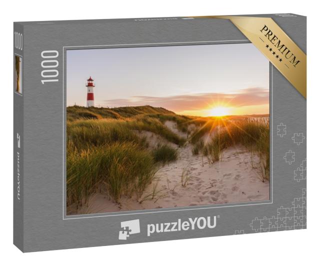 Puzzle 1000 Teile „Leuchtturm auf Sylt, Schleswig-Holstein, Deutschland“