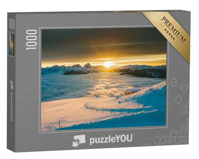 Puzzle 1000 Teile „Berge am Kronplatz, Südtirol, Italien“