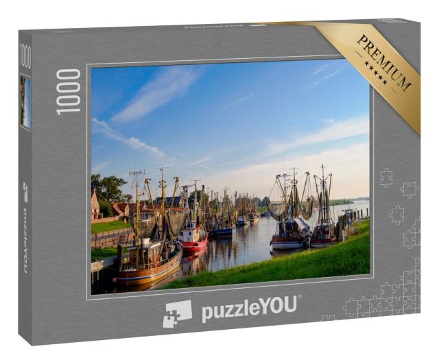 Puzzle 1000 Teile „Hafen von Greetsiel, Deutschland“