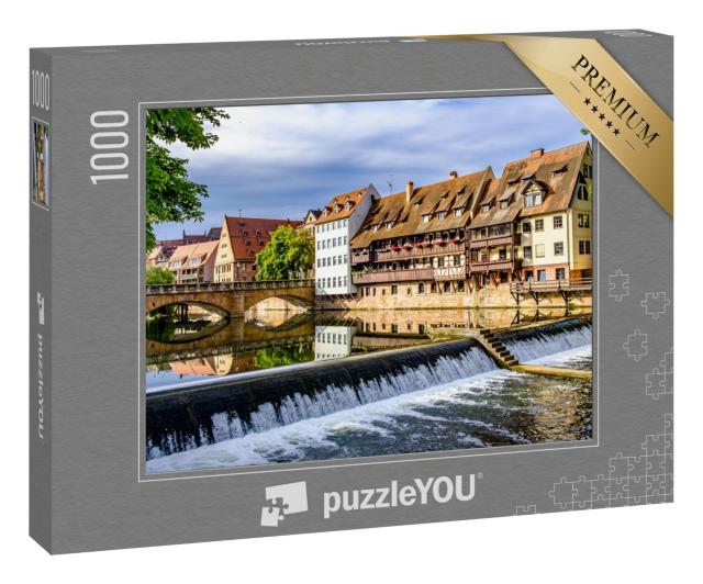 Puzzle 1000 Teile „Die Altstadt von Nürnberg, Deutschland“