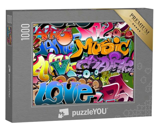 Puzzle 1000 Teile „Buntes Graffiti“