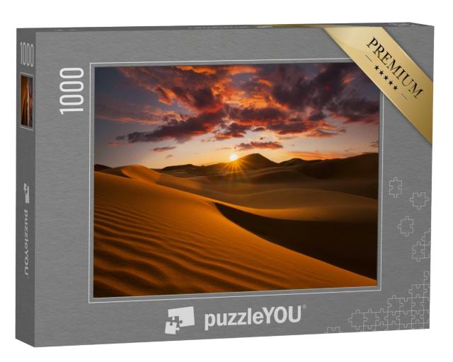 Puzzle 1000 Teile „Sanddünen in der Wüste Sahara “