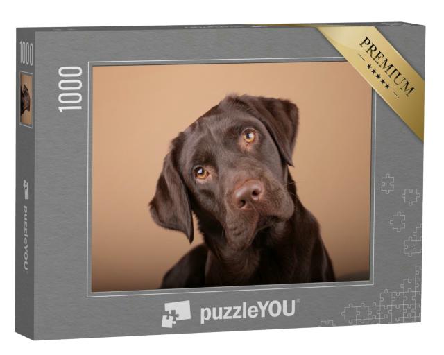 Puzzle 1000 Teile „Treuherziger Labrador-Welpe“