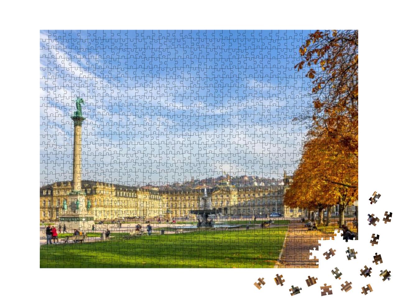 Puzzle 1000 Teile „Schlossplatz, Stuttgart“