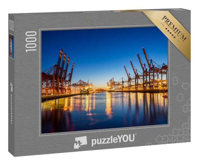 Puzzle 1000 Teile „Hamburger Hafen, Deutschland“